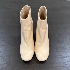 Forever 21 Cream Ankle Booties